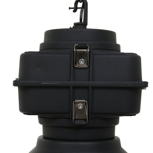 Zwarte industriële hanglamp densi 7779zw ø47 cm