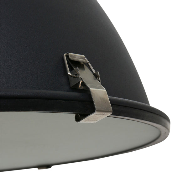 Zwarte industriële hanglamp densi 7779zw ø47 cm