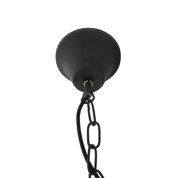 Zwarte industriële hanglamp densi 7779zw ø47 cm