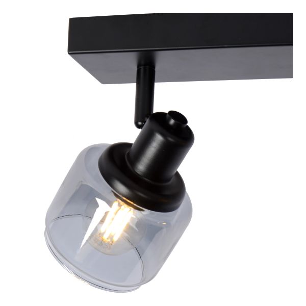 Plafondspot 2xE14 Zwart