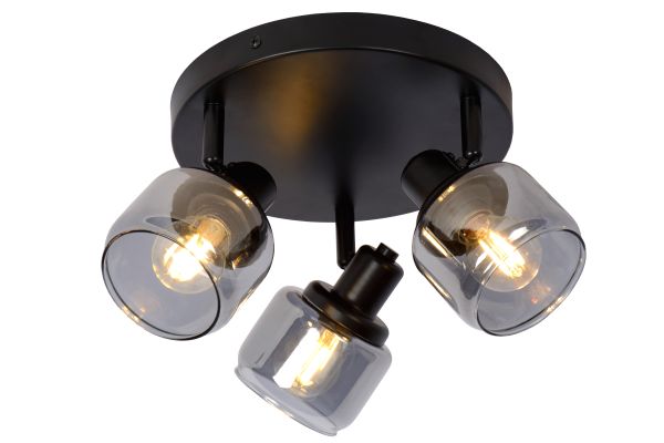 Plafondspot Ø 39 cm 3xE14 Zwart