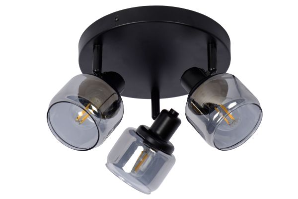 Plafondspot Ø 39 cm 3xE14 Zwart