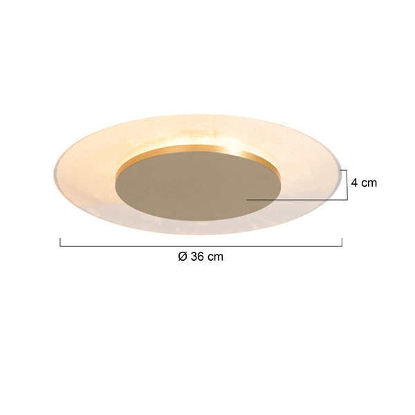 Plafondlamp Lido 7798GO – Goud Ø36 cm – 1500 Lumen