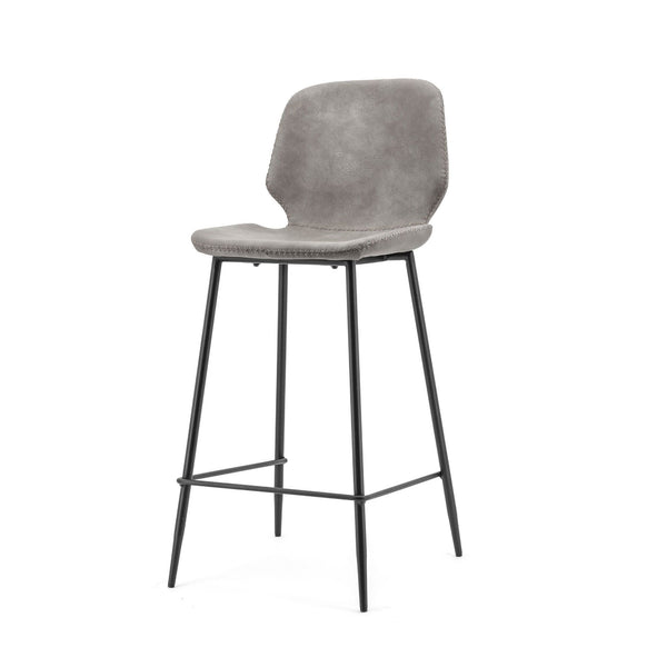Bar chair Seashell high- grey