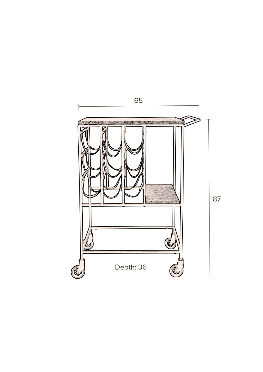 Serveertrolley Mil