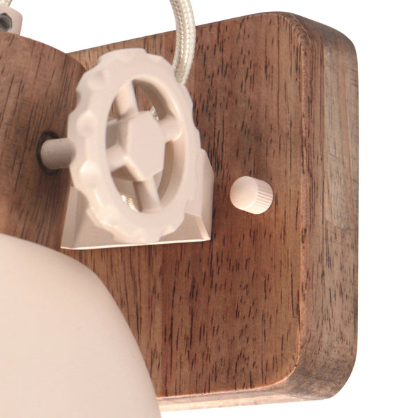 Gearwood 7968cr – crème plafondlamp met houtdetails spot