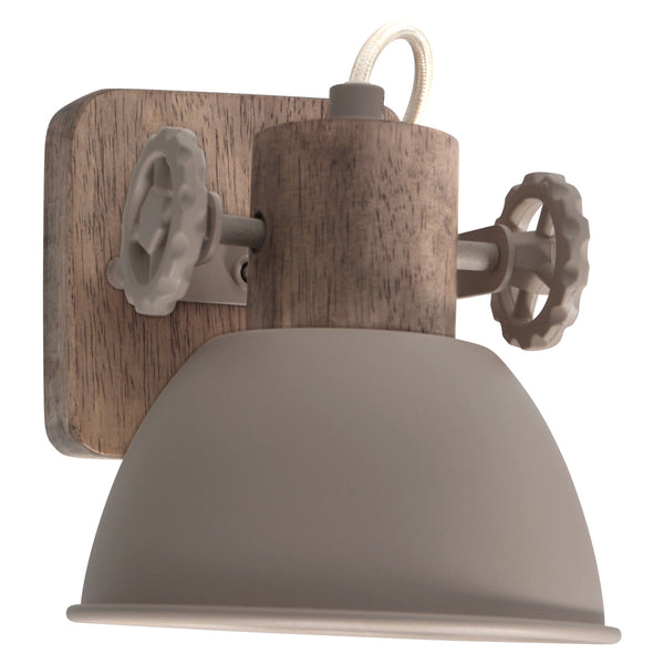 Gearwood 7968ta – taupe plafondlamp met houtdetails spot
