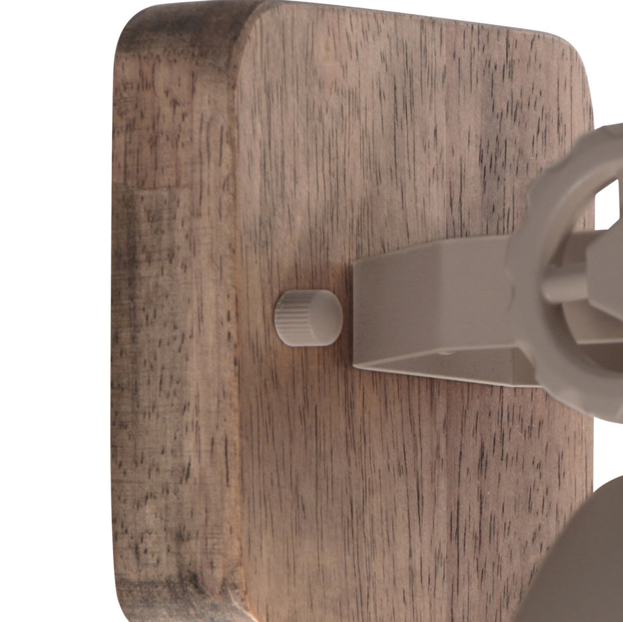 Gearwood 7968ta – taupe plafondlamp met houtdetails spot