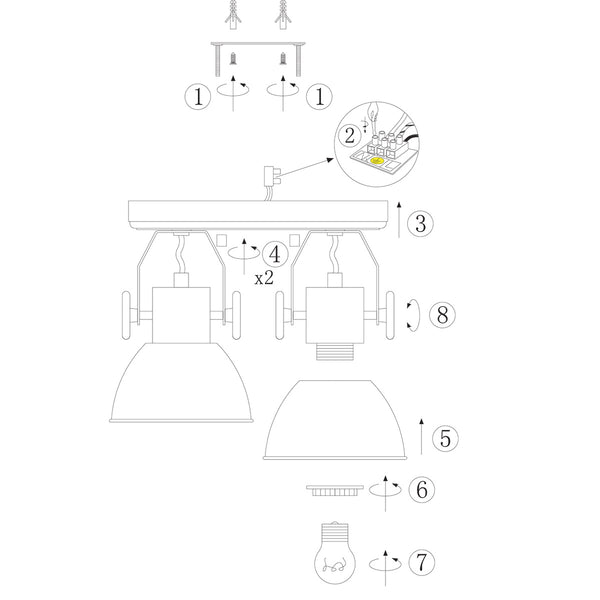 Plafondlamp Gearwood 7969G Groen