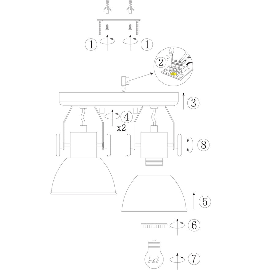 Plafondlamp Gearwood 7969G Groen