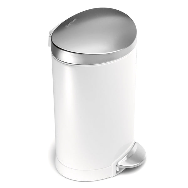 Pedaalemmer Half Rond 6 liter, Simplehuman