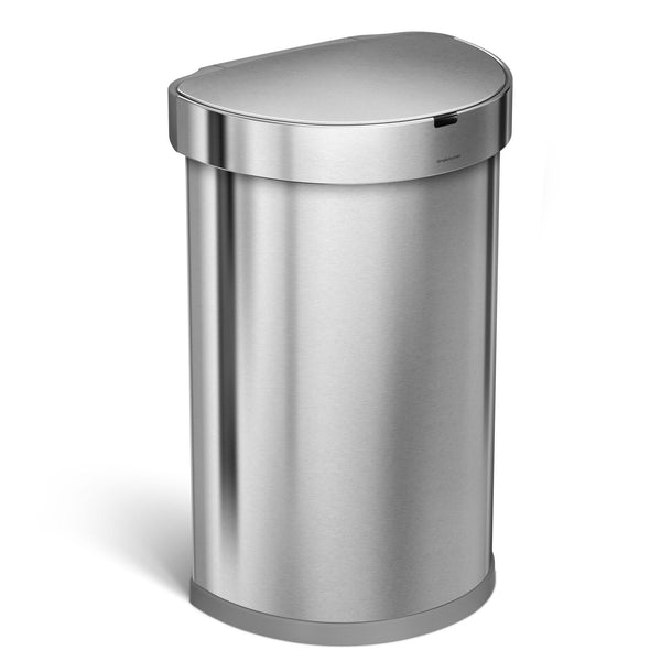 Afvalbak Sensor Half Rond met Liner Pocket 45 ltr, Simplehuman