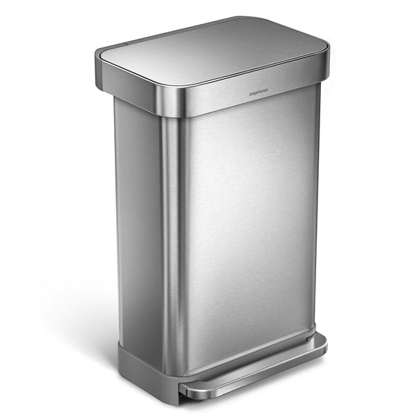 Pedaalemmer Rectangular met Liner Pocket 45 ltr, Simplehuman