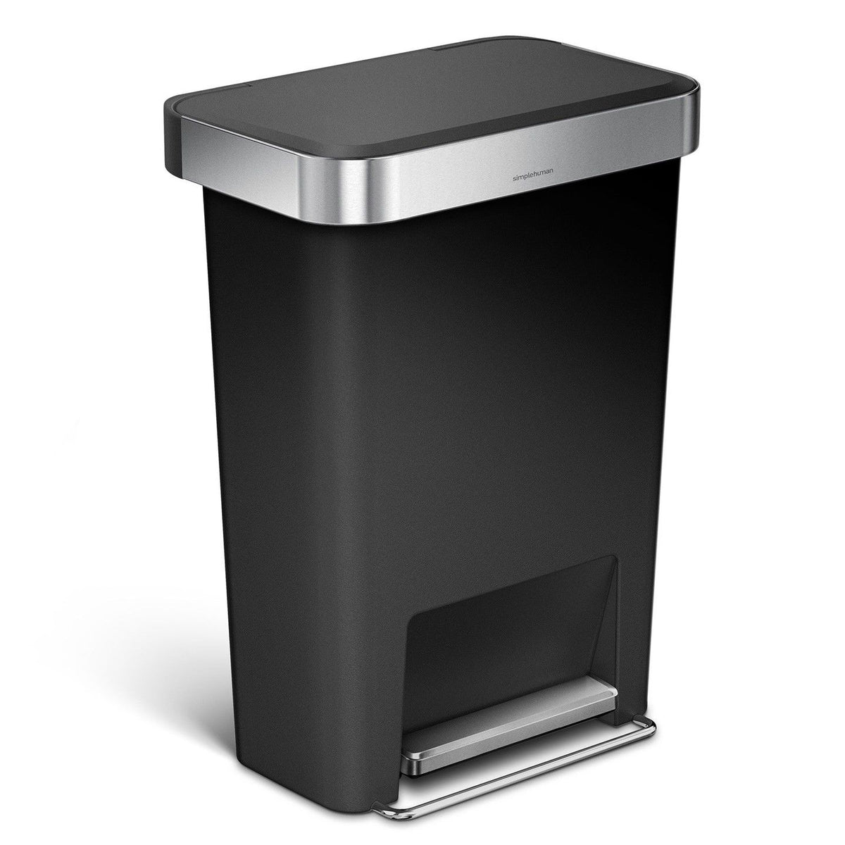 Pedaalemmer Rectangular Kunststof met Liner Pocket 45 ltr, Simplehuman