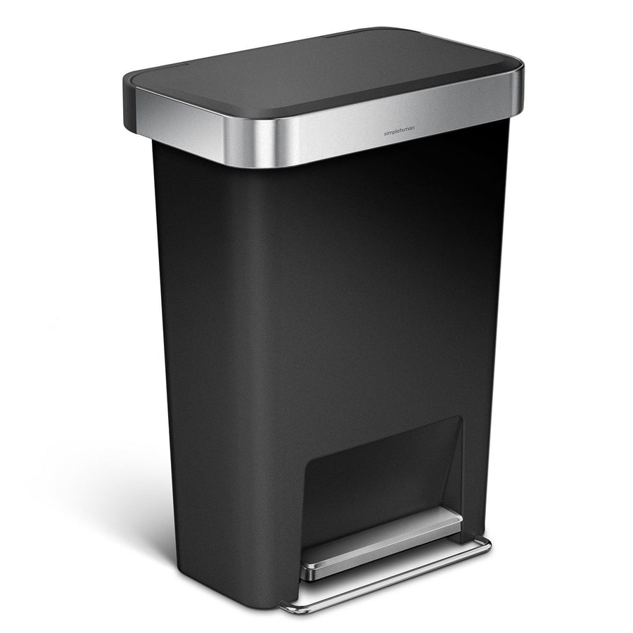 Pedaalemmer Rectangular Kunststof met Liner Pocket 45 ltr, Simplehuman