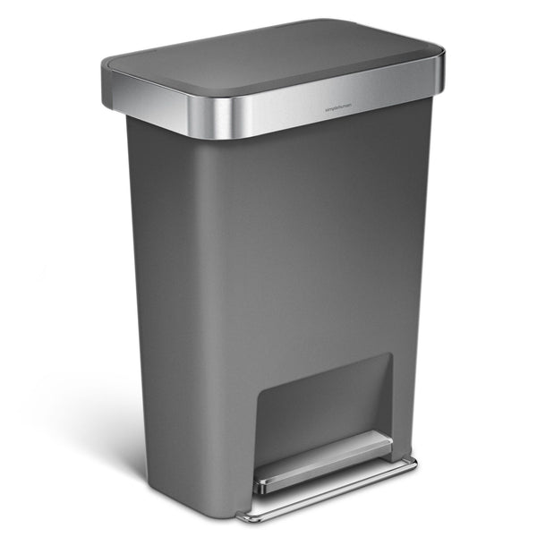 Pedaalemmer Rectangular Kunststof met Liner Pocket 45 ltr, Simplehuman