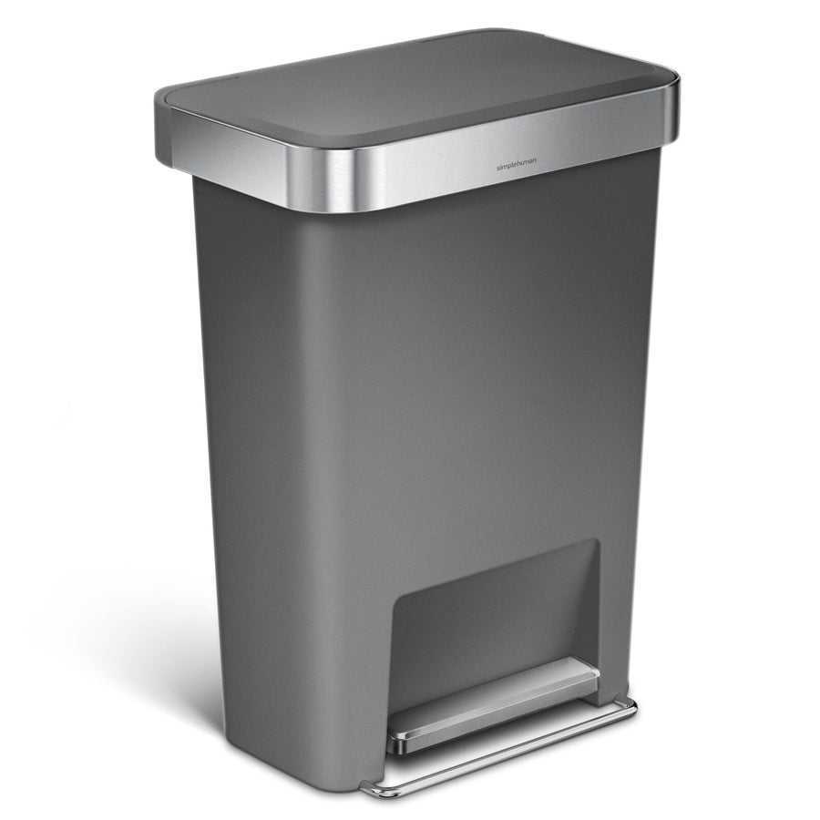 Pedaalemmer Rectangular Kunststof met Liner Pocket 45 ltr, Simplehuman