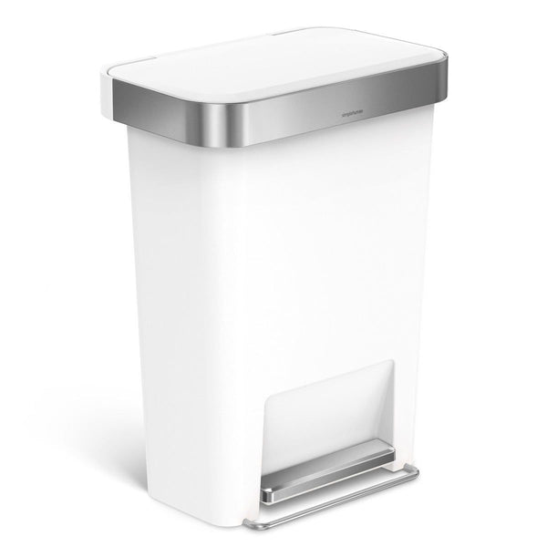 Pedaalemmer Rectangular Kunststof met Liner Pocket 45 ltr, Simplehuman