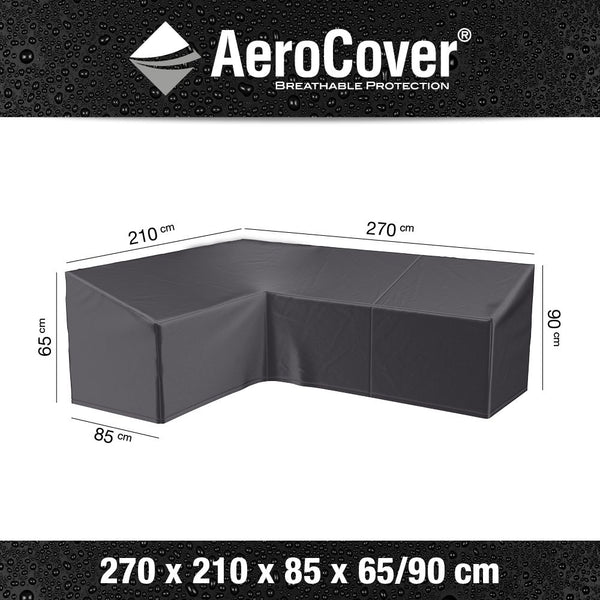 Lounge cover L left 270x210x85xH65/90 HB