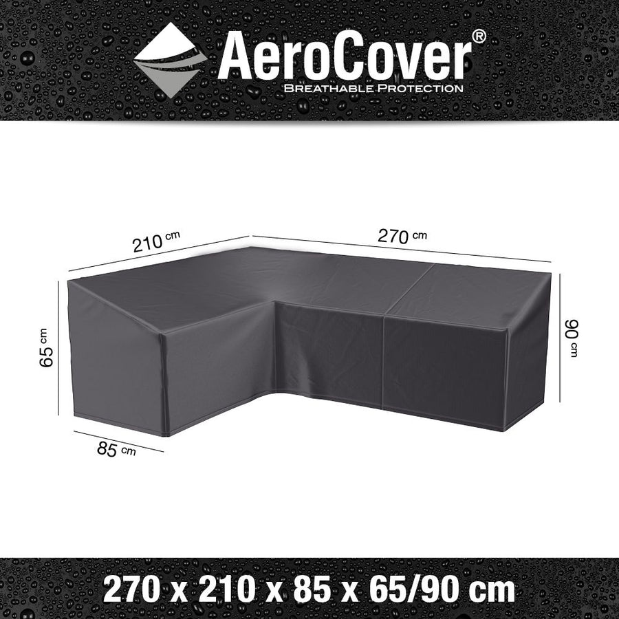 Lounge cover L left 270x210x85xH65/90 HB