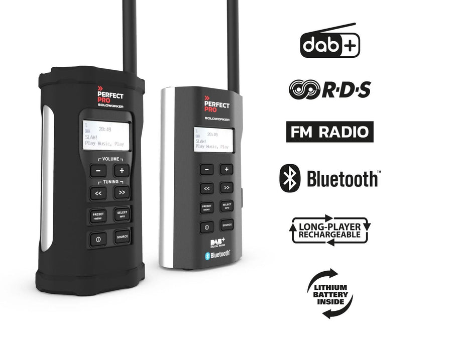 DAB+ / FM / Bluetooth / Oplaadbaar / IP64