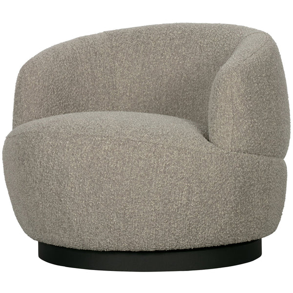 Woolly draaifauteuil boucle naturel melange