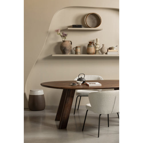 ADMIT EETKAMERSTOEL BOUCLE NATUREL (set of 2)