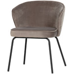 ADMIT EETKAMERSTOEL VELVET KHAKI (set of 2)