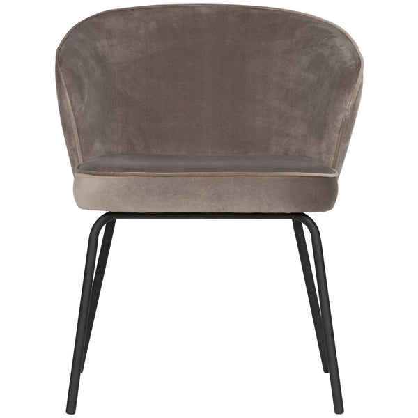 ADMIT EETKAMERSTOEL VELVET KHAKI (set of 2)