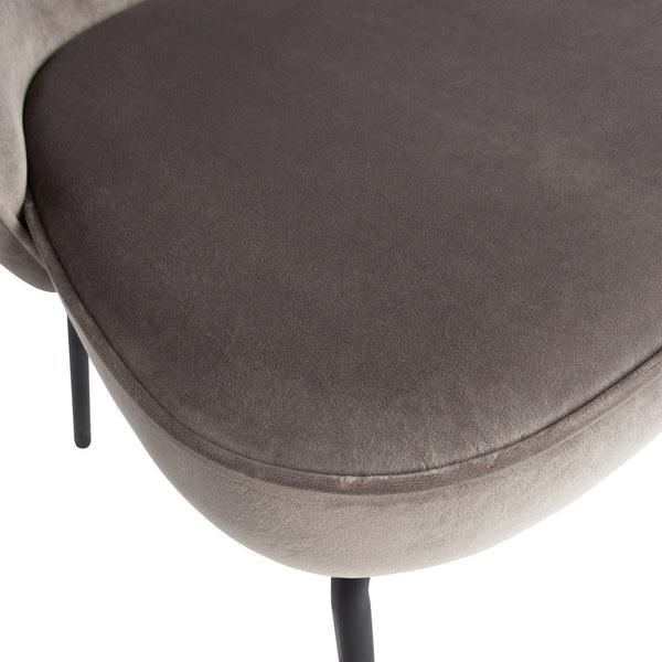 ADMIT EETKAMERSTOEL VELVET KHAKI (set of 2)