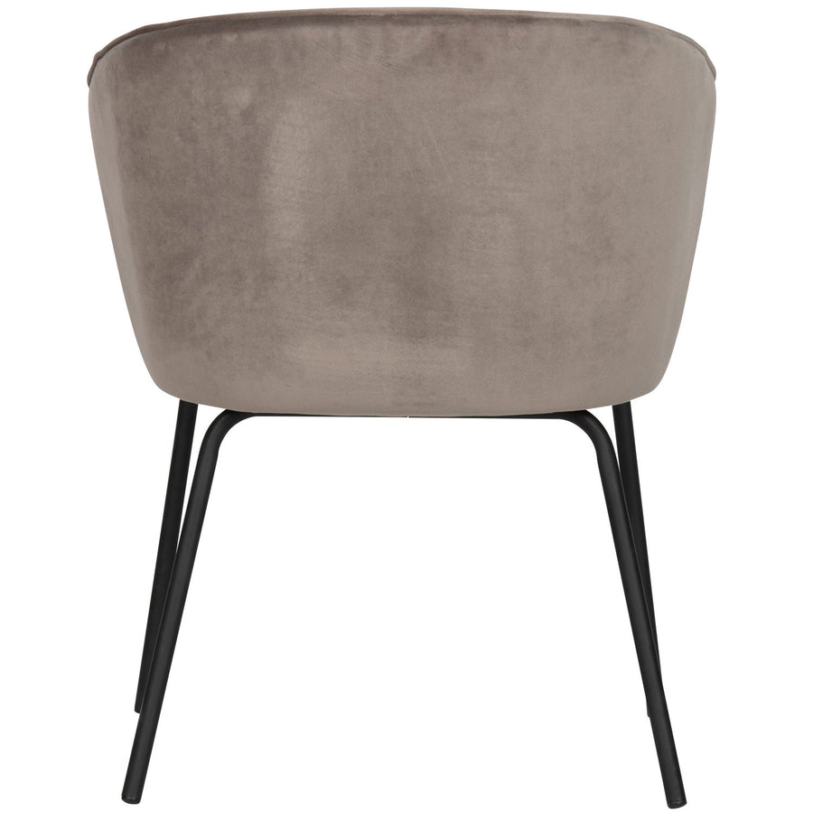 ADMIT EETKAMERSTOEL VELVET KHAKI (set of 2)