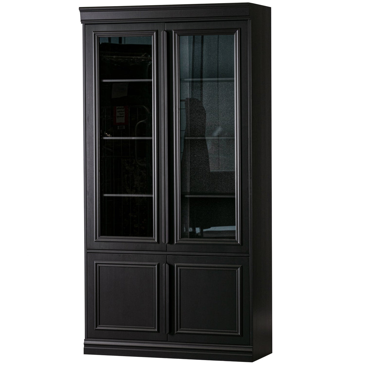 Organize vitrinekast 44 cm grenen matzwart