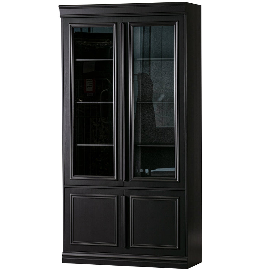 Organize vitrinekast 44 cm grenen matzwart