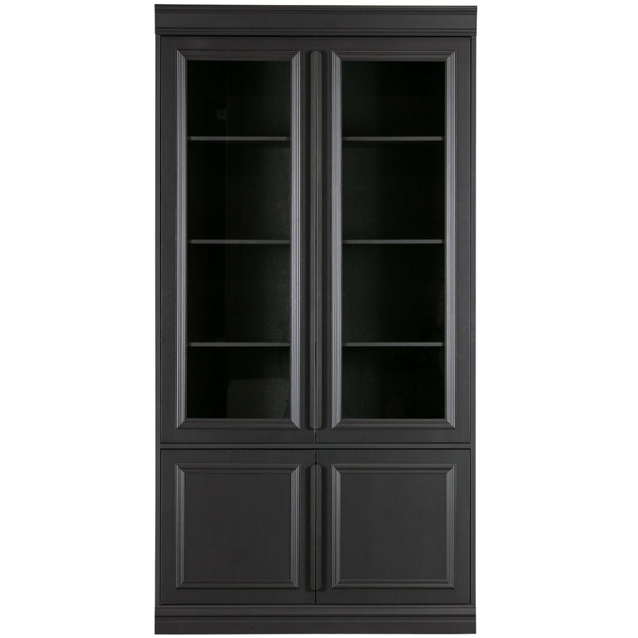Organize vitrinekast 44 cm grenen matzwart