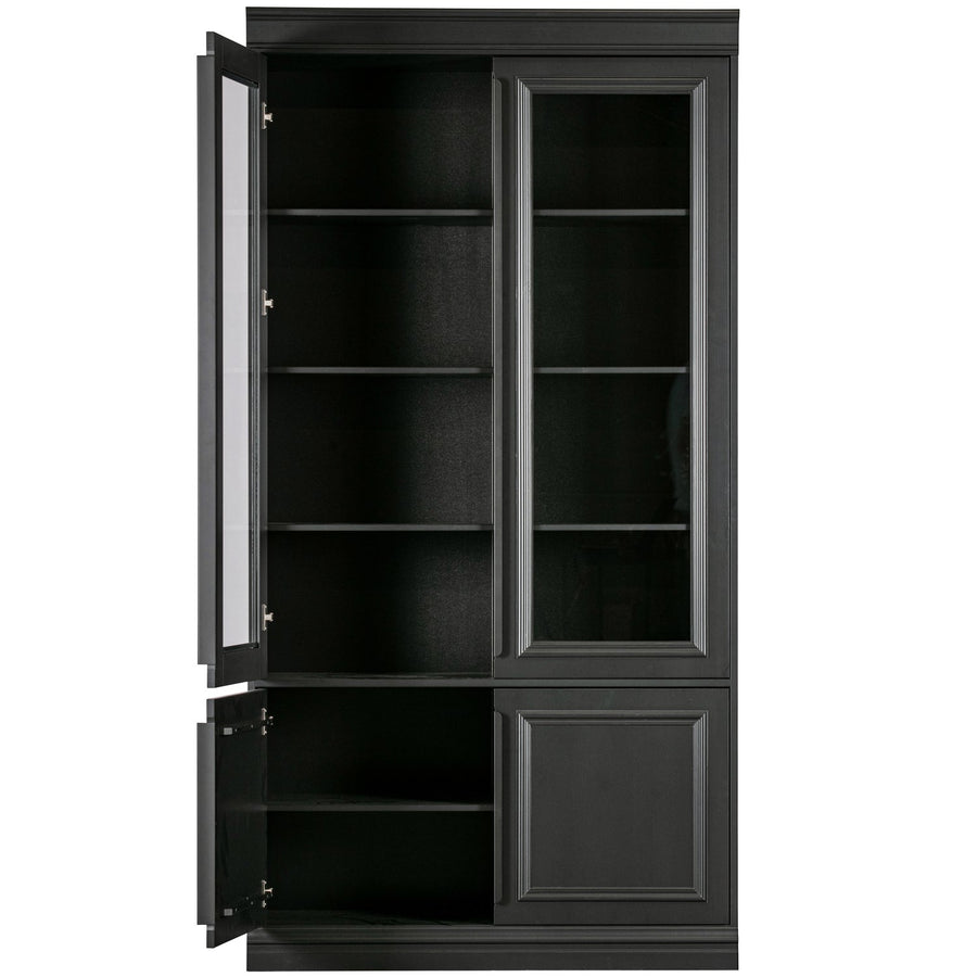 Organize vitrinekast 44 cm grenen matzwart