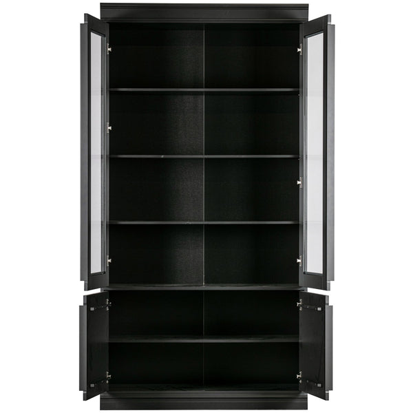 Organize vitrinekast 44 cm grenen matzwart