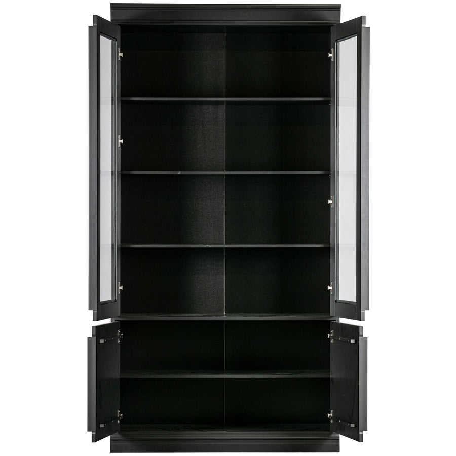 Organize vitrinekast 44 cm grenen matzwart