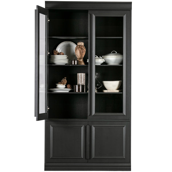 Organize vitrinekast 44 cm grenen matzwart