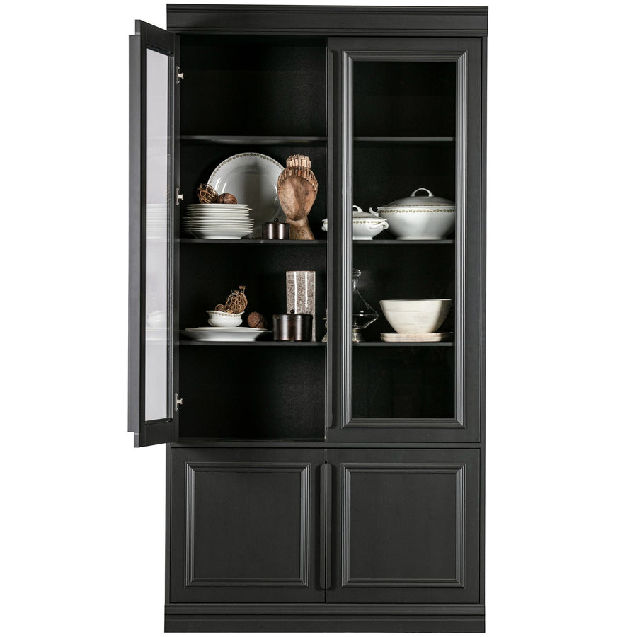 Organize vitrinekast 44 cm grenen matzwart