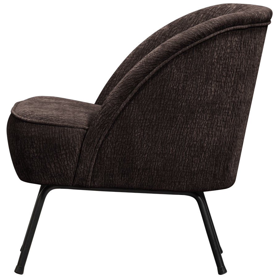 Vogue fauteuil 3d chenille donkerbruin