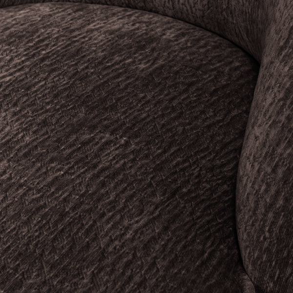 Vogue fauteuil 3d chenille donkerbruin