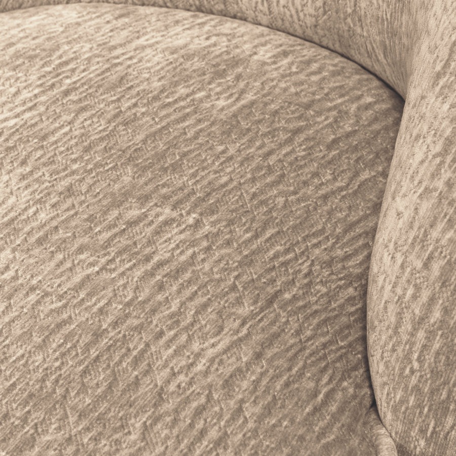 Vogue fauteuil 3d chenille zand
