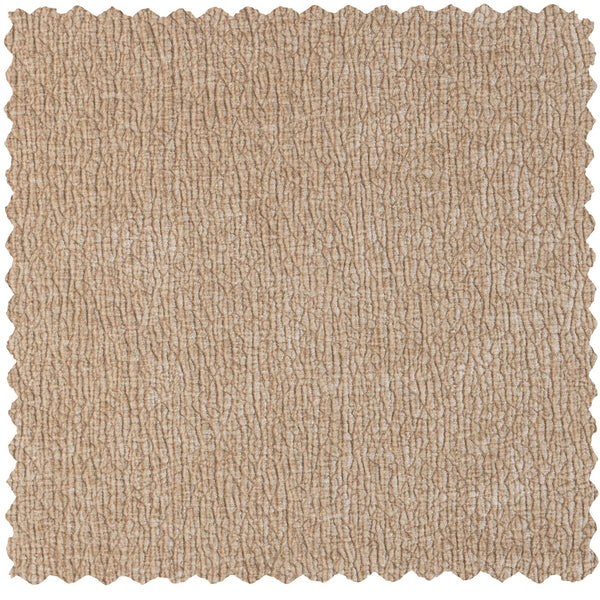 Vogue eetkamerstoel 3d chenille zand chroom poot - set van 2