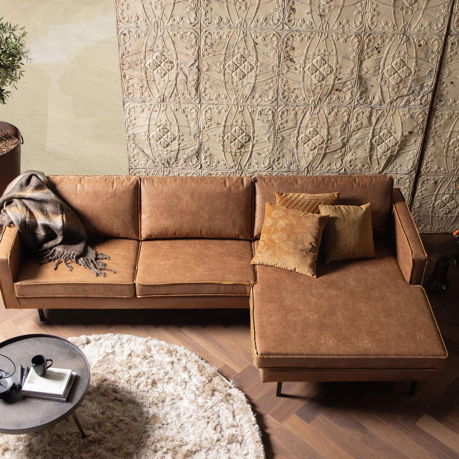 Rodeo chaise longue bank rechts ecoleer cognac