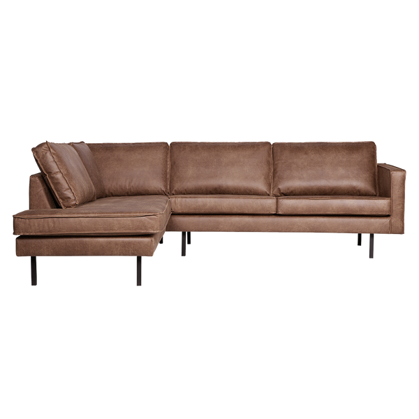 RODEO HOEKBANK LINKS ECOLEER COGNAC