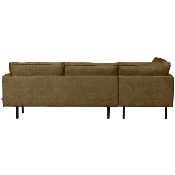 Rodeo hoekbank links structure velvet brass