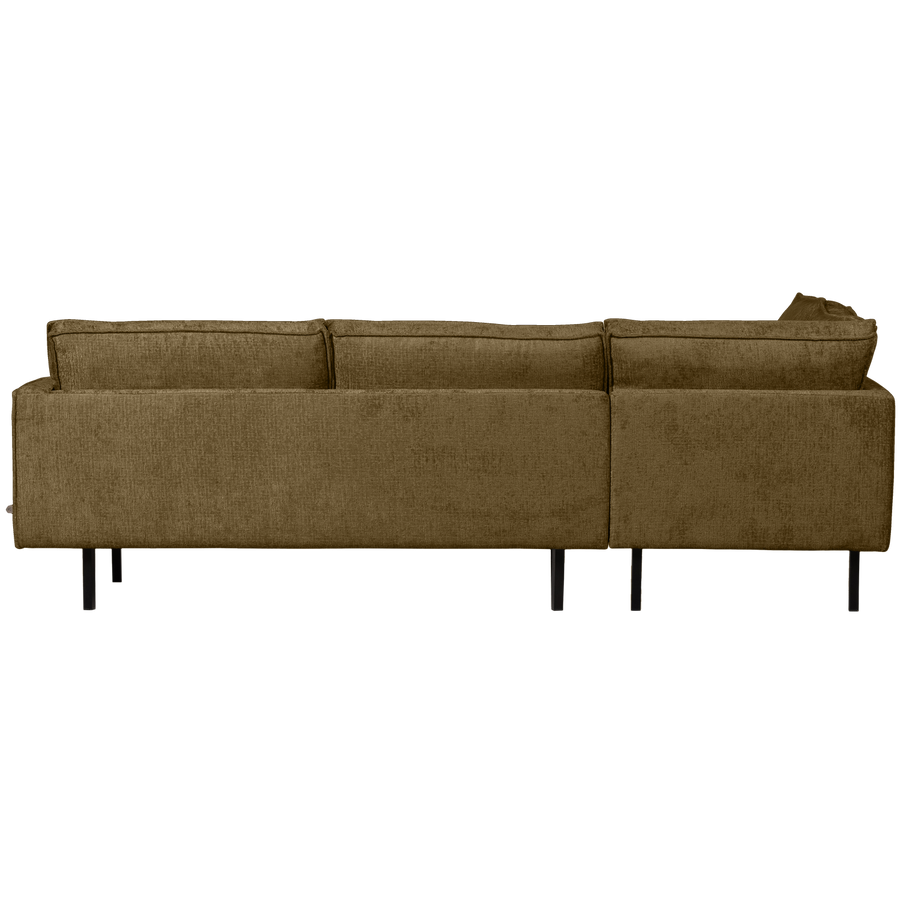 Rodeo hoekbank links structure velvet brass