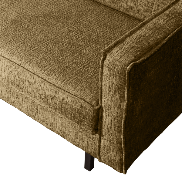 Rodeo hoekbank links structure velvet brass
