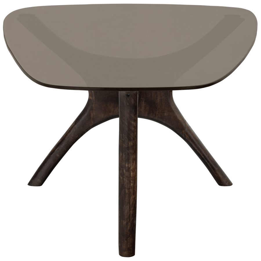 FLASH SALONTAFEL MANGOHOUT/GLAS WALNOOT