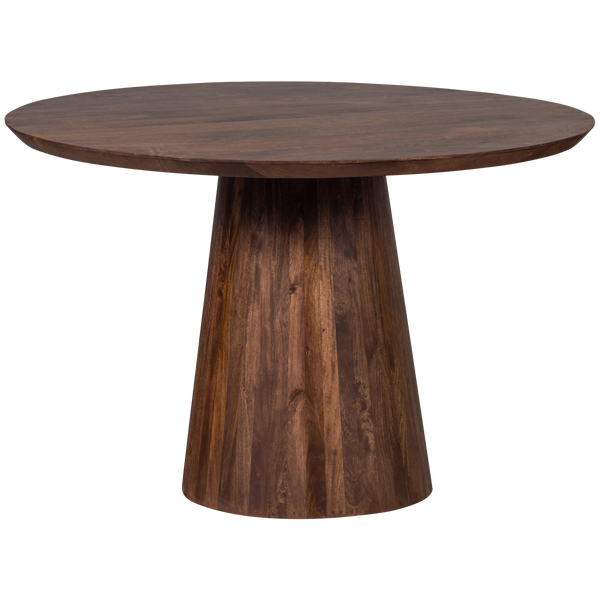 LIMIT EETKAMERTAFEL ROND MANGOHOUT WALNOOT O130 CM
